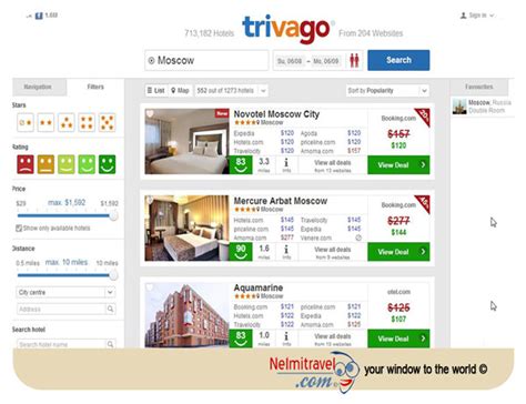 find the best hotel deals on trivago